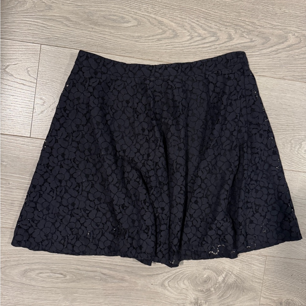 Topshop Skater Skirt Lace Overlay size 8